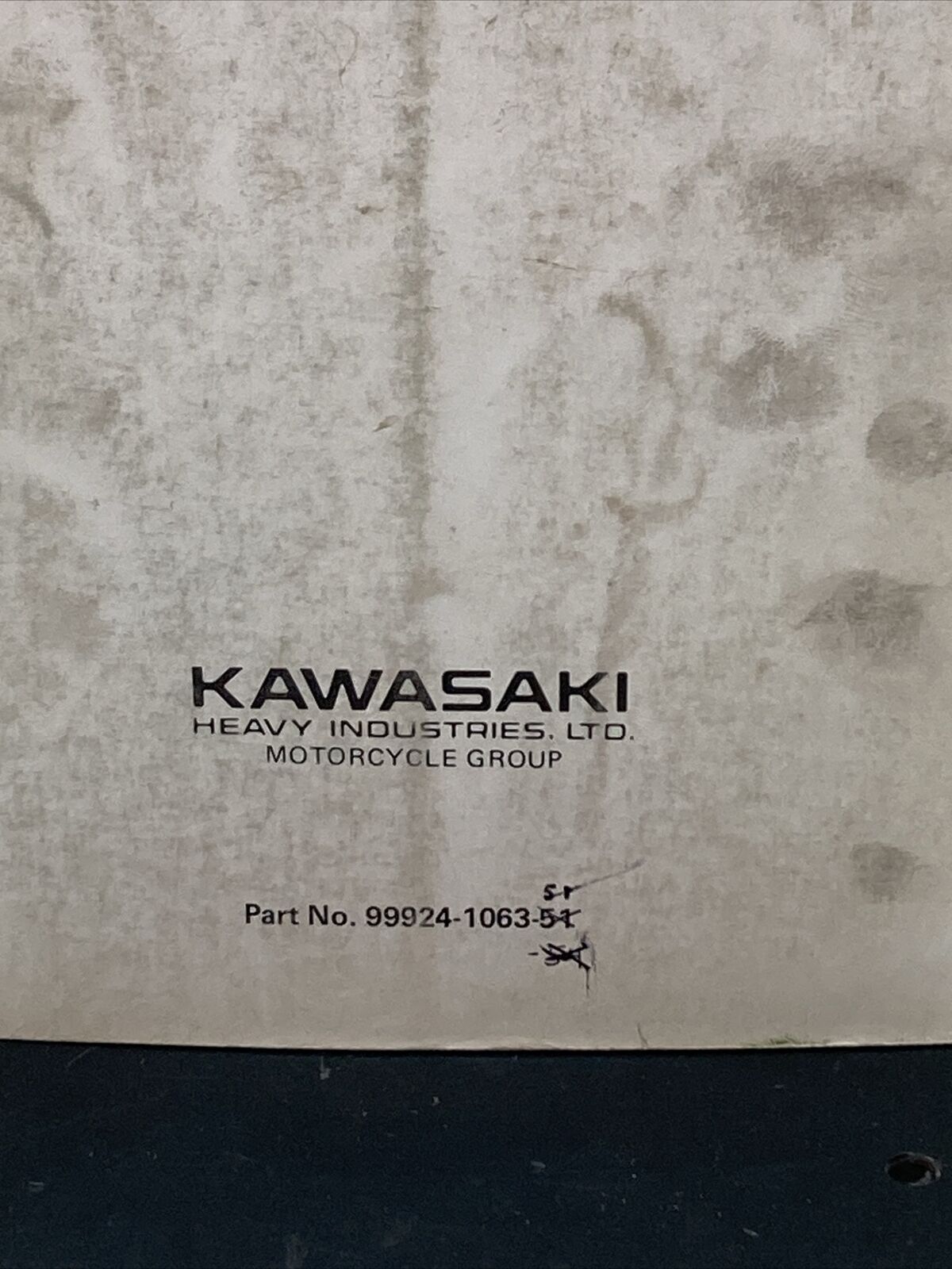 GENUINE KAWASAKI 99924-1063-51 KLR600 ELECTRIC STARTER SERVICE MANUAL SUPPLEMENT