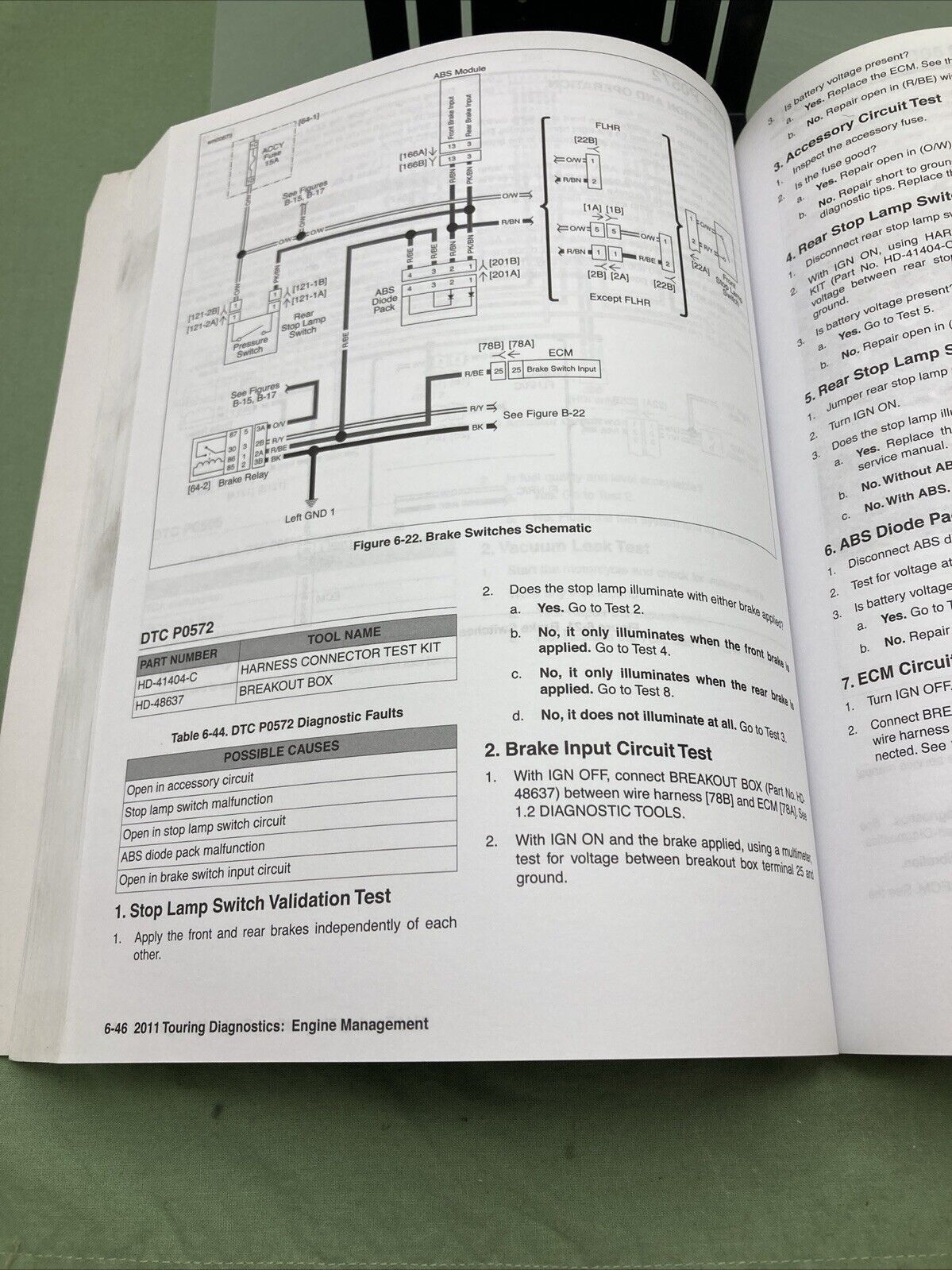 HARLEY DAVIDSON 99497-11 TOURING MODELS 2011 ELECTRICAL DIAGNOSTIC MANUAL