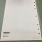 GENUINE YAMAHA 90894-62940-98 B115 SERVICE GUIDE 1997