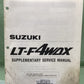 GENUINE SUZUKI 99501-42150-01E SUPPLEMENTARY SERVICE MANUAL LT-F4WDX