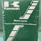 GENUINE KAWASAKI 99920-1167-01 OWNER'S AND SERVICE MANUAL KDX175