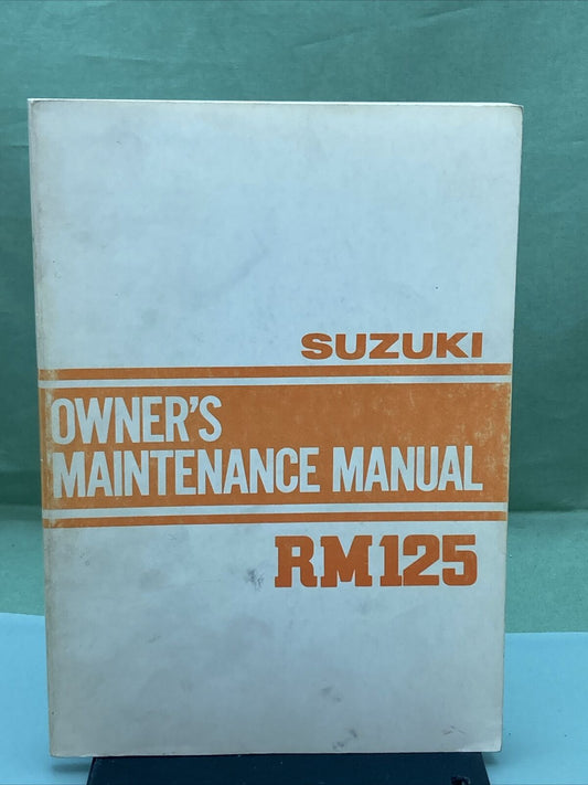 GENUINE SUZUKI 99011-14121-03A RM125 OWNER'S MANUAL '81