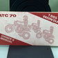 GENUINE HONDA 31957621 ATC 70 OWNER'S MANUAL 1985