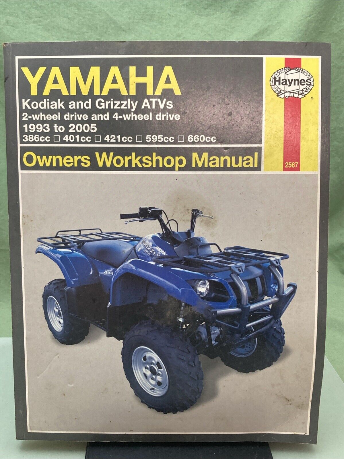 GENUINE HAYNES 2567 YAMAHA KODIAK AND GRIZZLY ATVS 2-WHEEL/4-WHEEL DRIVE '93-'05