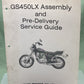 GENUINE SUZUKI MS-6001E-03 GS450LX ASSEMBLY AND PRE-DELIVERY SERVICE GUIDE