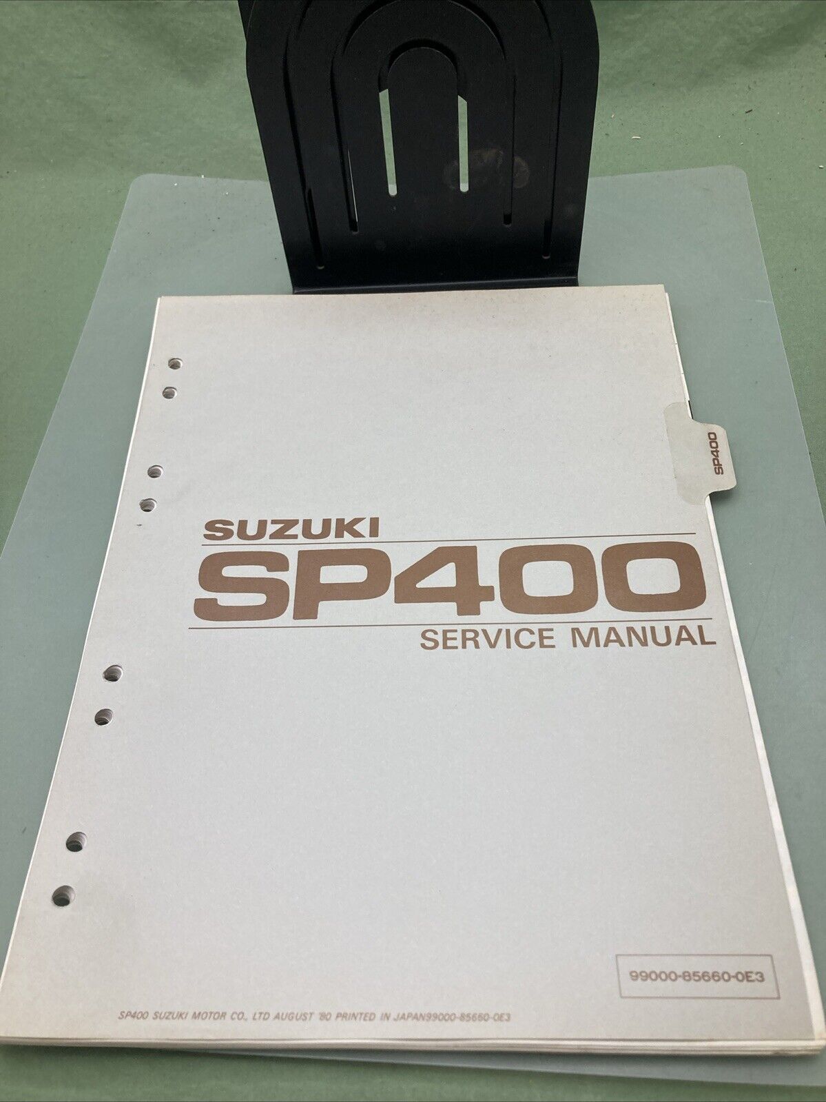 GENUINE SUZUKI 99000-85660-03E SP400 SERVICE MANUAL 1980