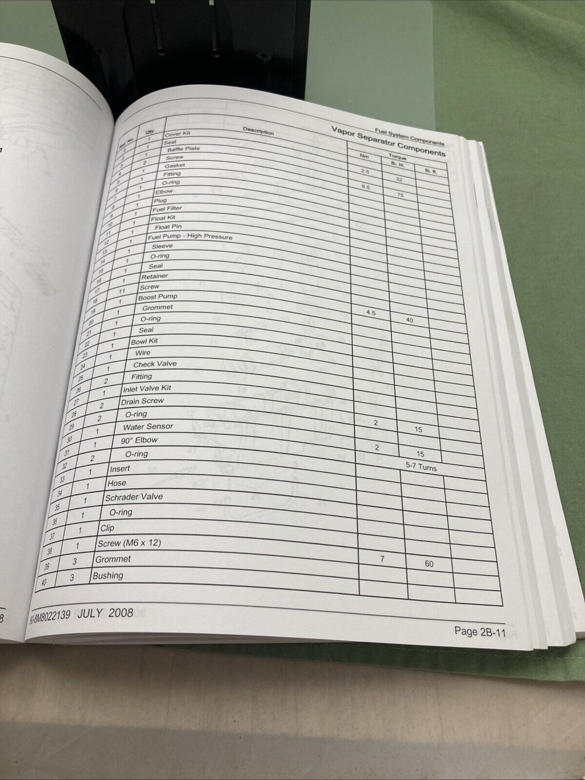 GENUINE MERCURY 90-8M8022139 250XS OPTIMAX DIRECT FUEL INJECTION SERVICE MANUAL