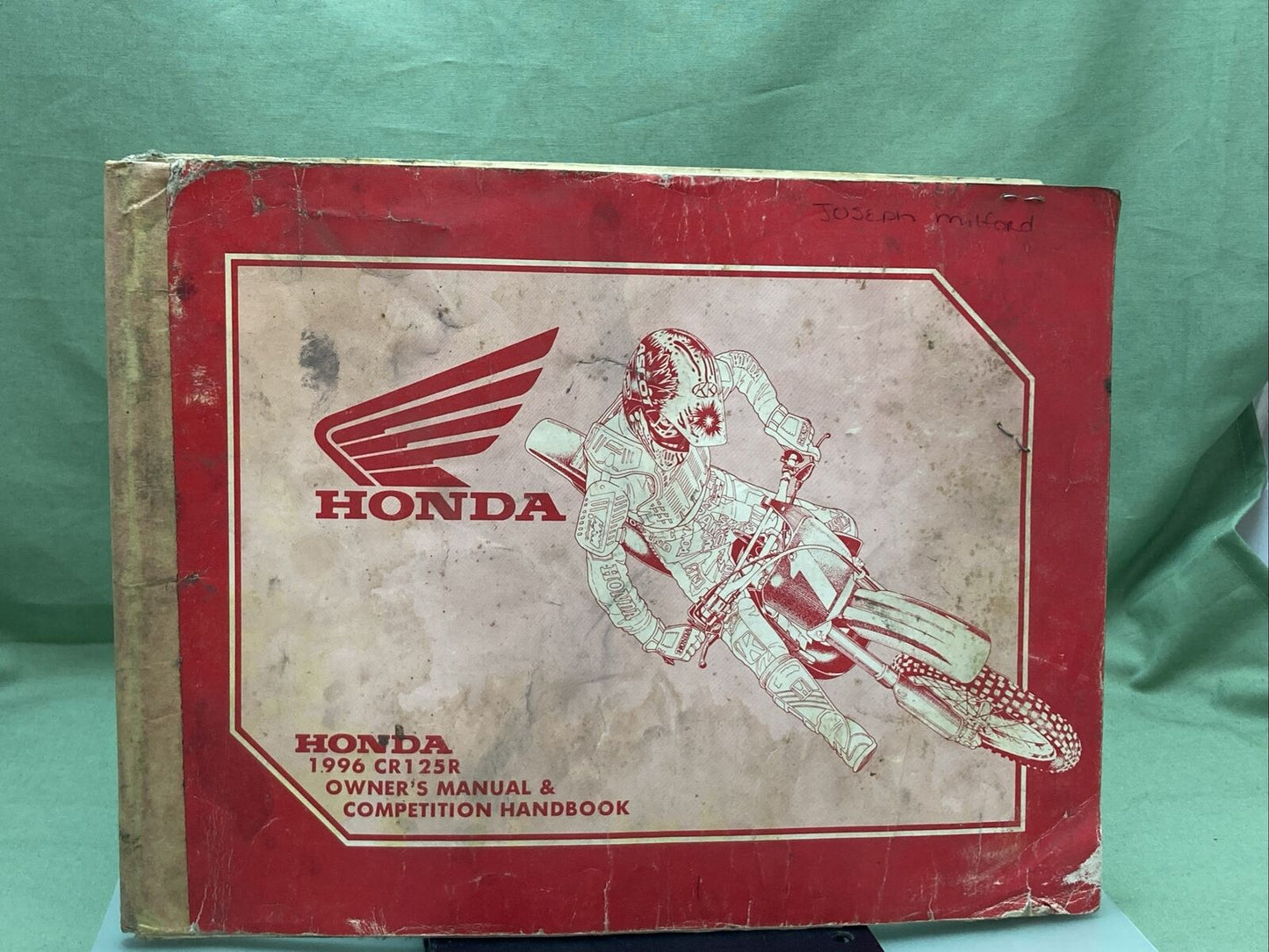 GENUINE HONDA 31KZ4670 CR125R OWNER'S MANUAL AND COMPETITION HANDBOOK '96