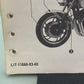 YAMAHA LIT-11666-03-40 XJ750RK SUPPLELMENTARY ASSEMBLY MANUAL 5G2-28107-11