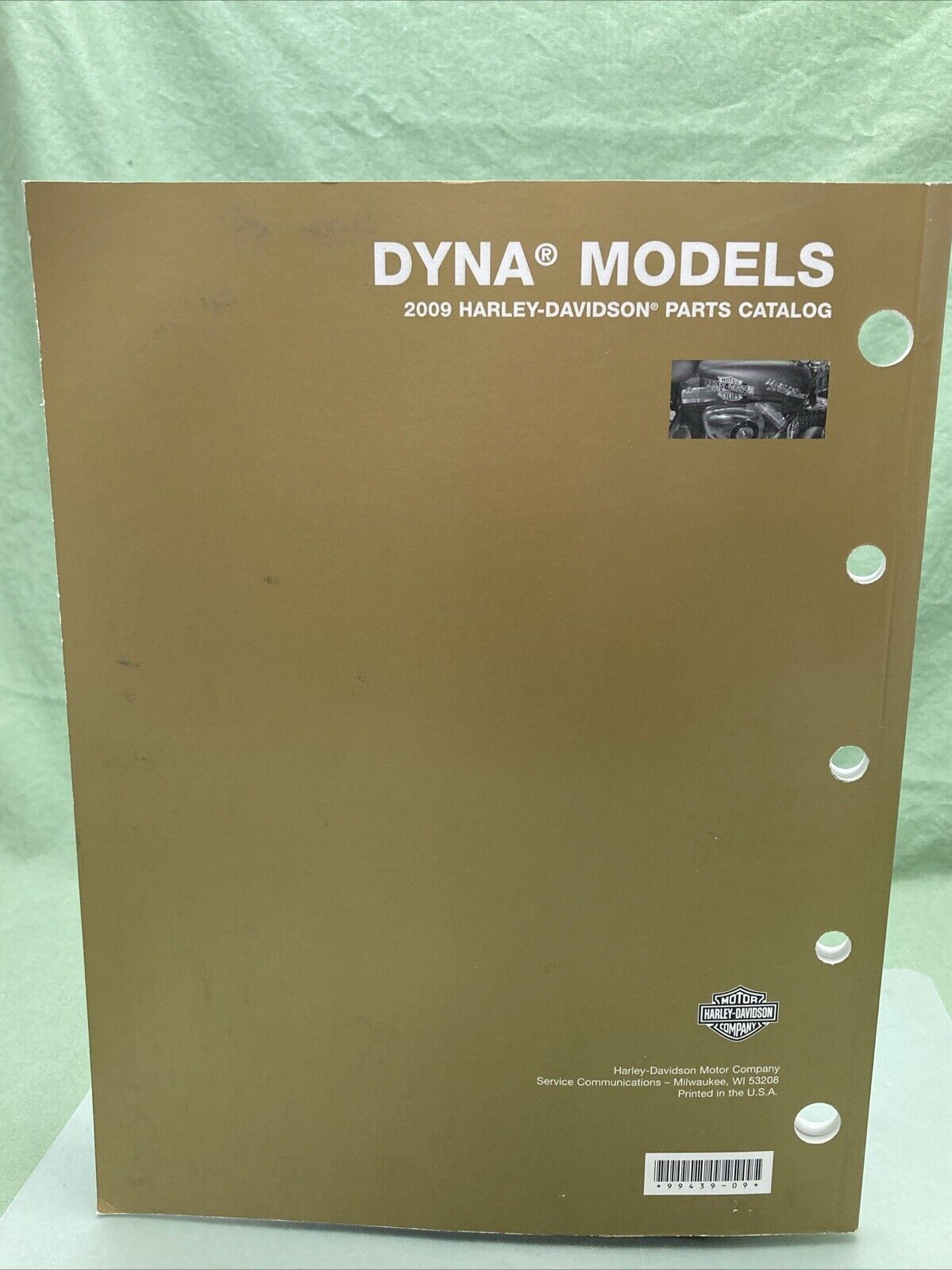 HARLEY DAVIDSON 99439-09 DYNA MODELS 2009 PARTS CATALOG