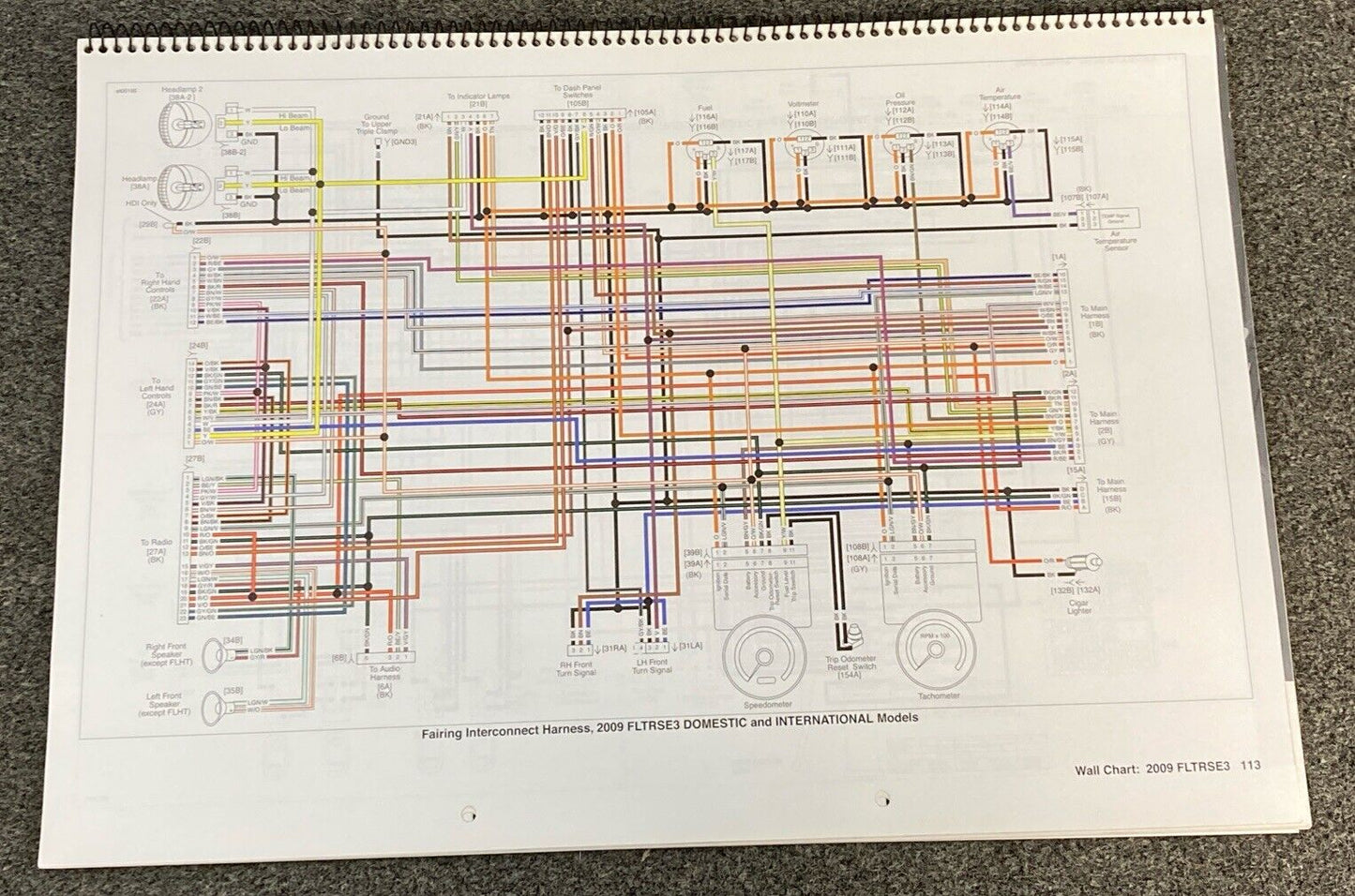 GENUINE HARLEY DAVIDSON 99949-09 WIRING DIAGRAMS BOOK 2009