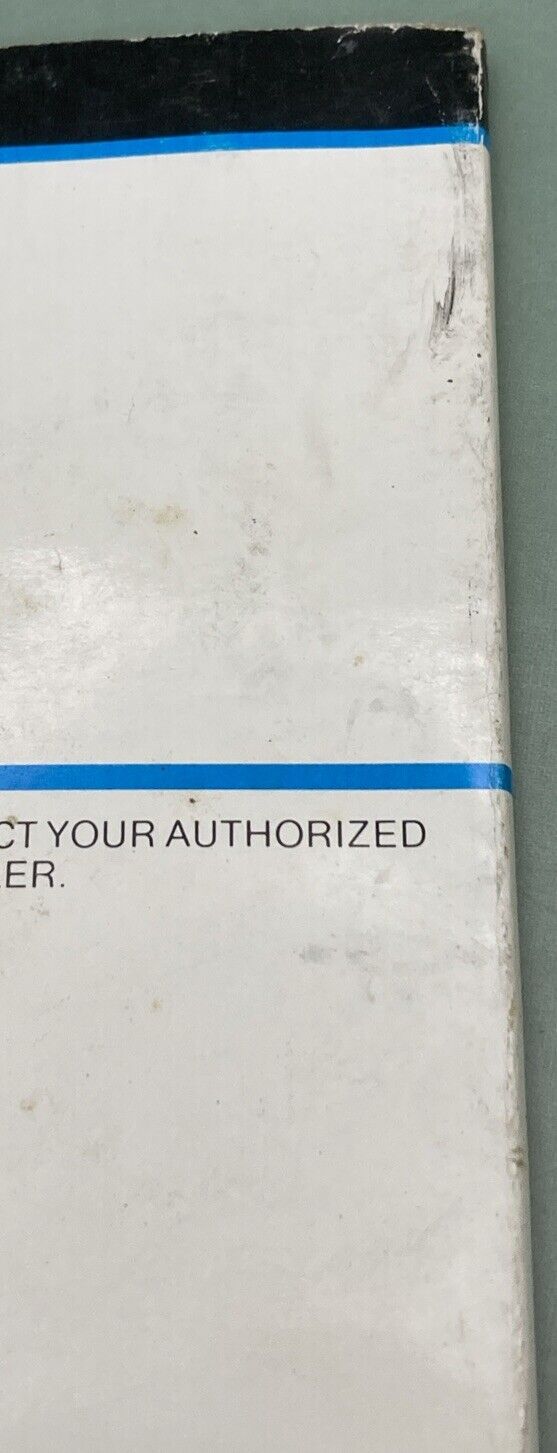 GENUINE MERCURY MARINE 90-13532-1 SERVICE ASSISTANCE & WARRANTY INFORMATION 1986