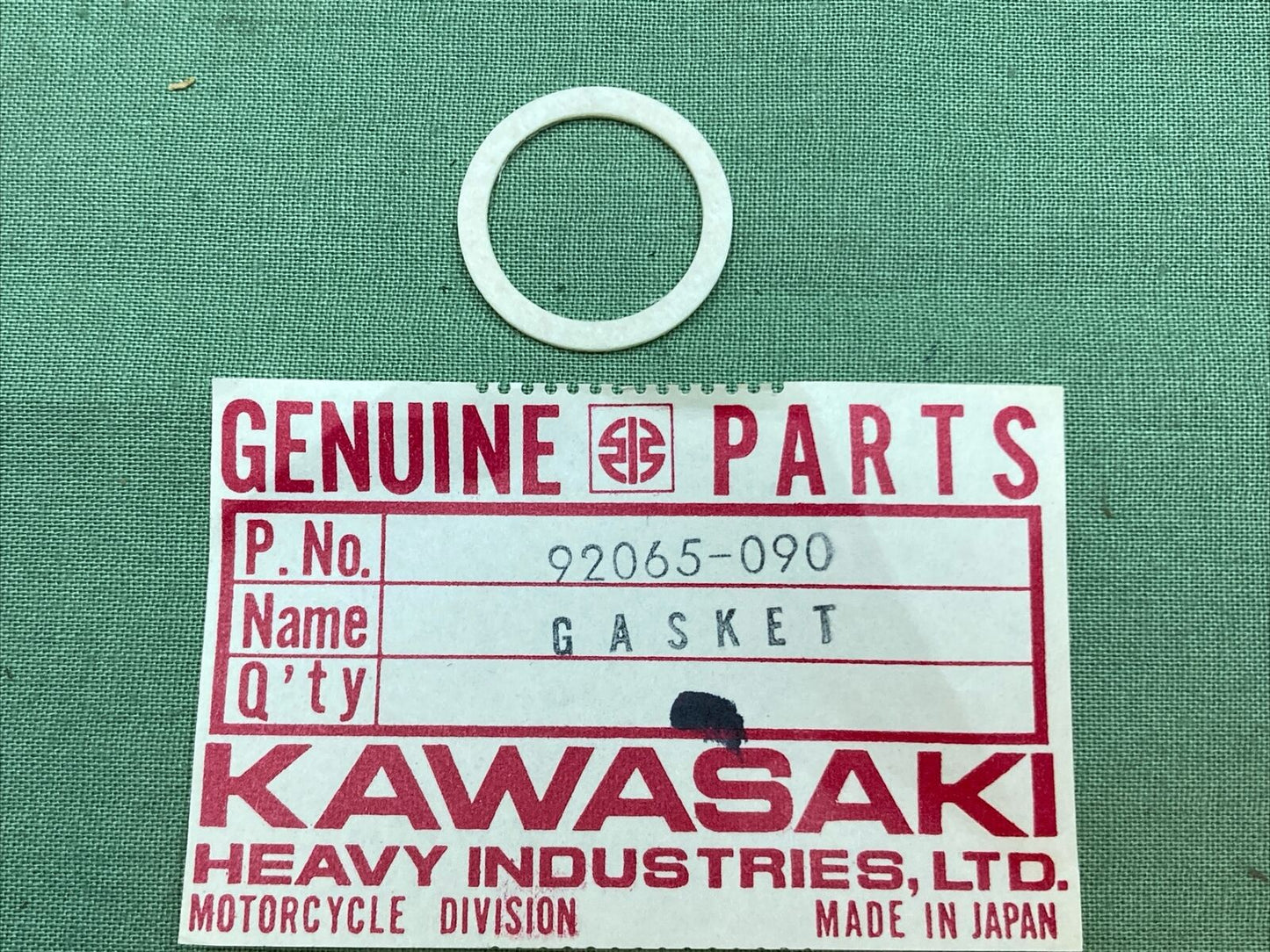 QTY 3 NEW GENUINE KAWASAKI 92065-090 GASKET