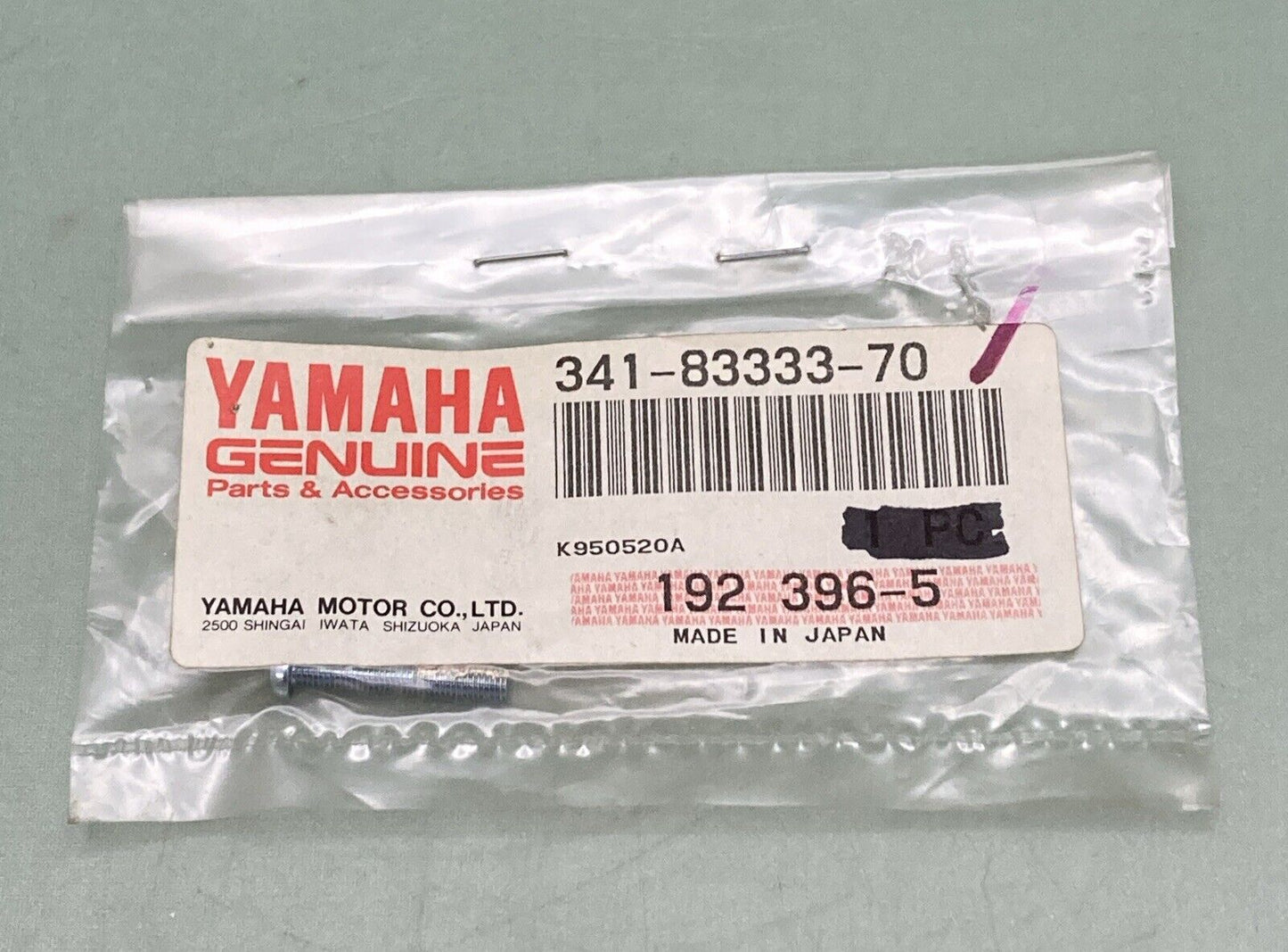 QTY 2 NEW GENUINE YAMAHA 341-83333-70 Screw, Flat Head