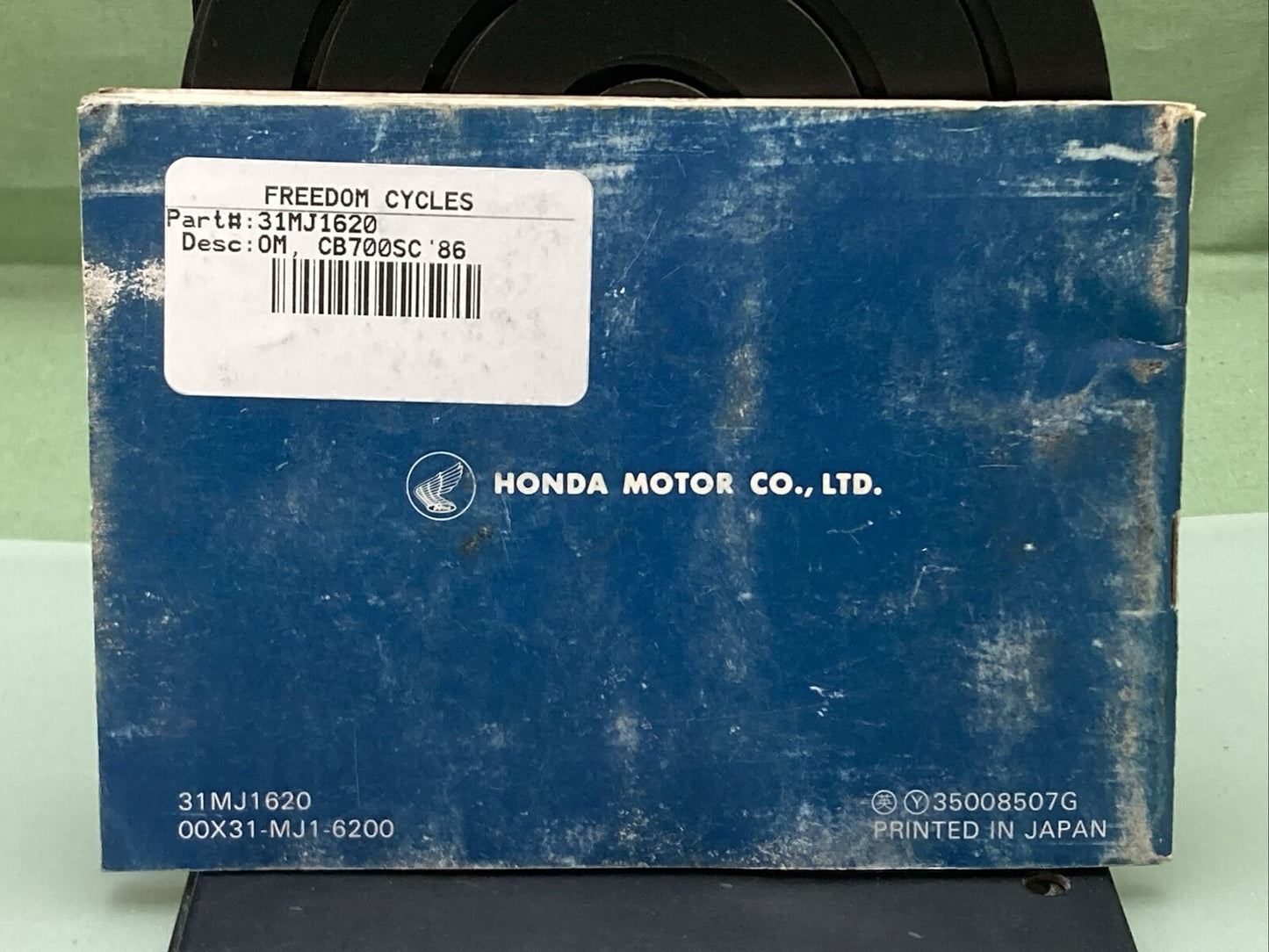 GENUINE HONDA 31MJ1620 CB700SC NIGHTHAWK OWNER'S MANUAL '86