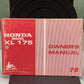 GENUINE HONDA 3139101 XL175 OWNER'S MANUAL '76