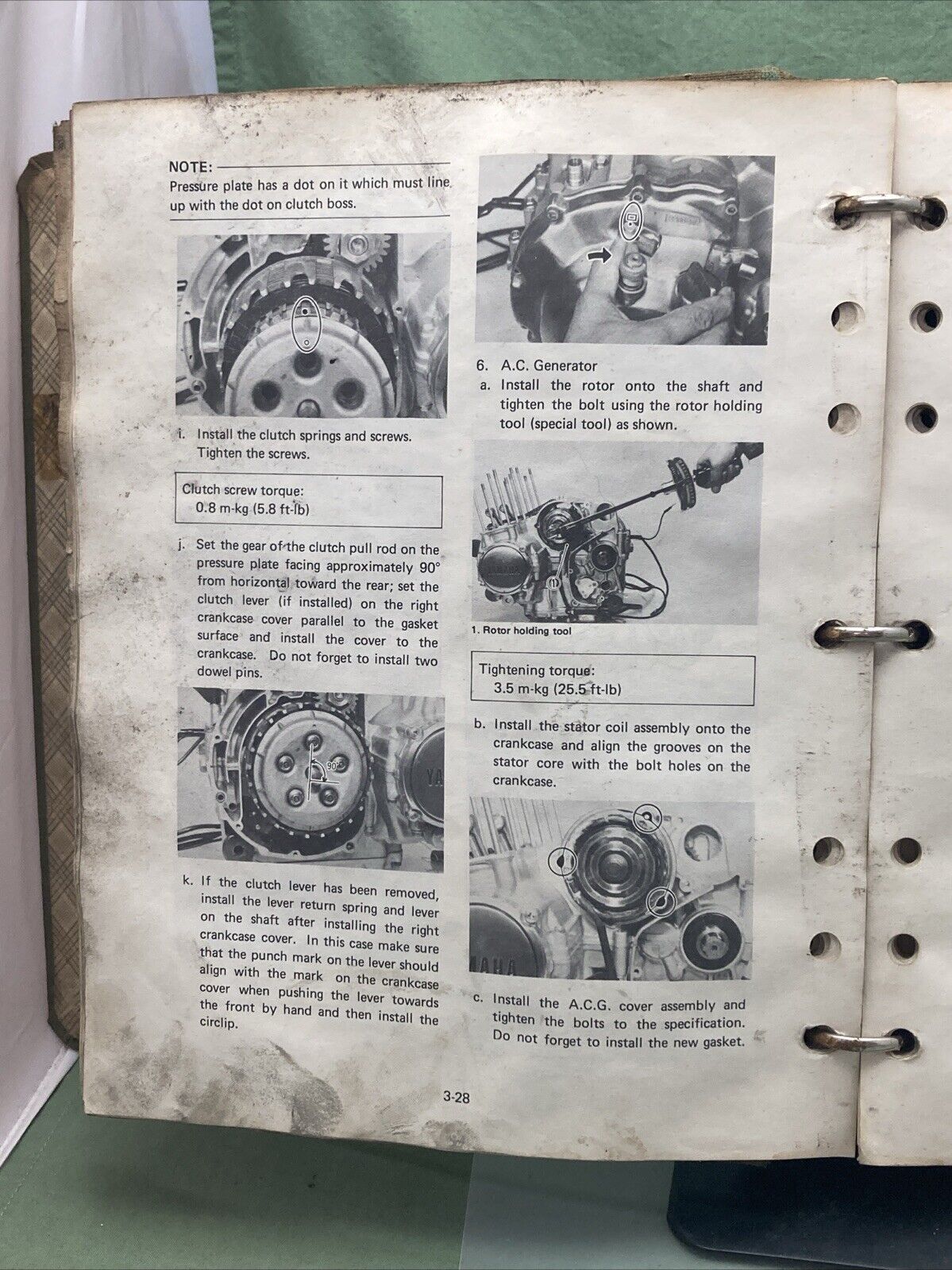 YAMAHA LIT-11616-02-29 XJ550RH SERVICE MANUAL 4U8-28197-10