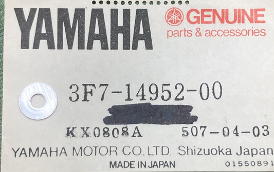 NEW GENUINE YAMAHA 3F7-14952-00 WASHER PLATE (7Y2)