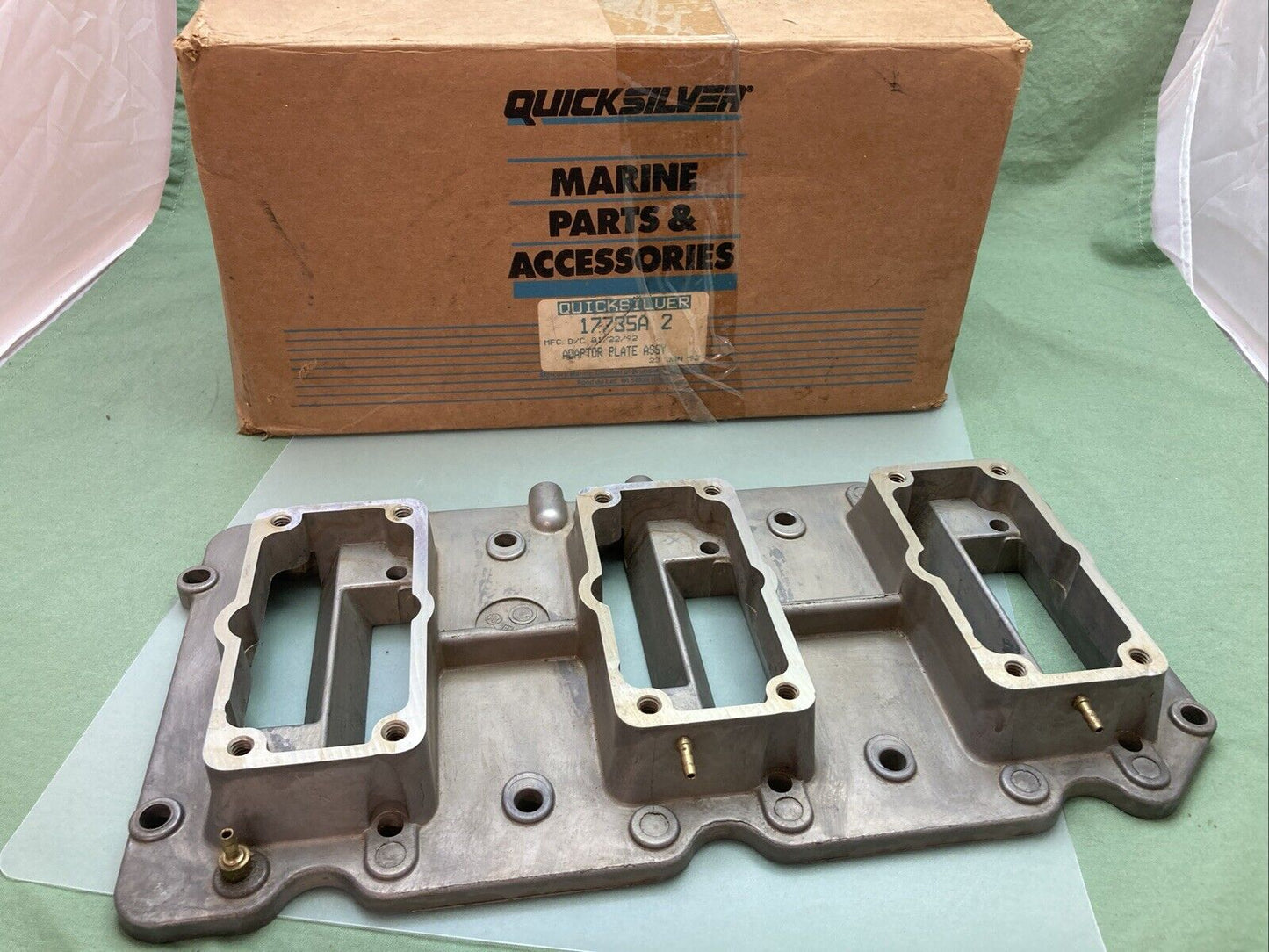 NEW GENUINE MERCURY QUICKSILVER 17735A 2 ADAPTOR PLATE