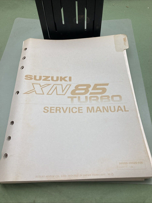 GENUINE SUZUKI 99500-36020-03E XN85 TURBO SERVICE MANUAL 1983