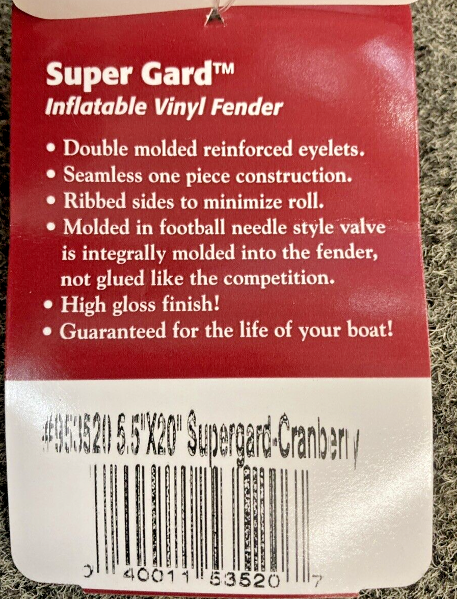 NEW GENUINE TAYLOR MADE 953520 SUPER GARD INFLATABLE VINYL FENDER