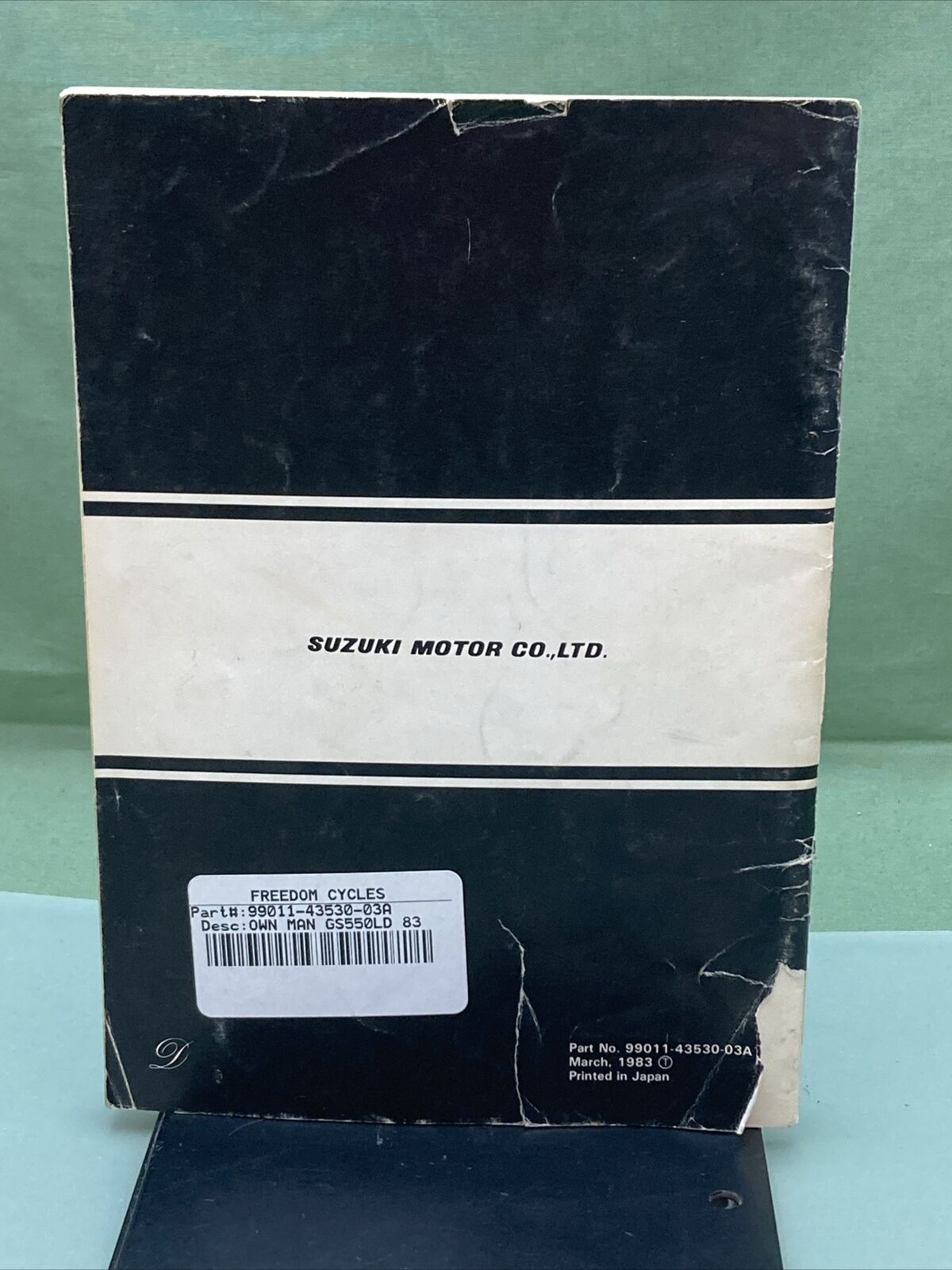 GENUINE SUZUKI 99011-43530-03A GS550L OWNER'S MANUAL '83