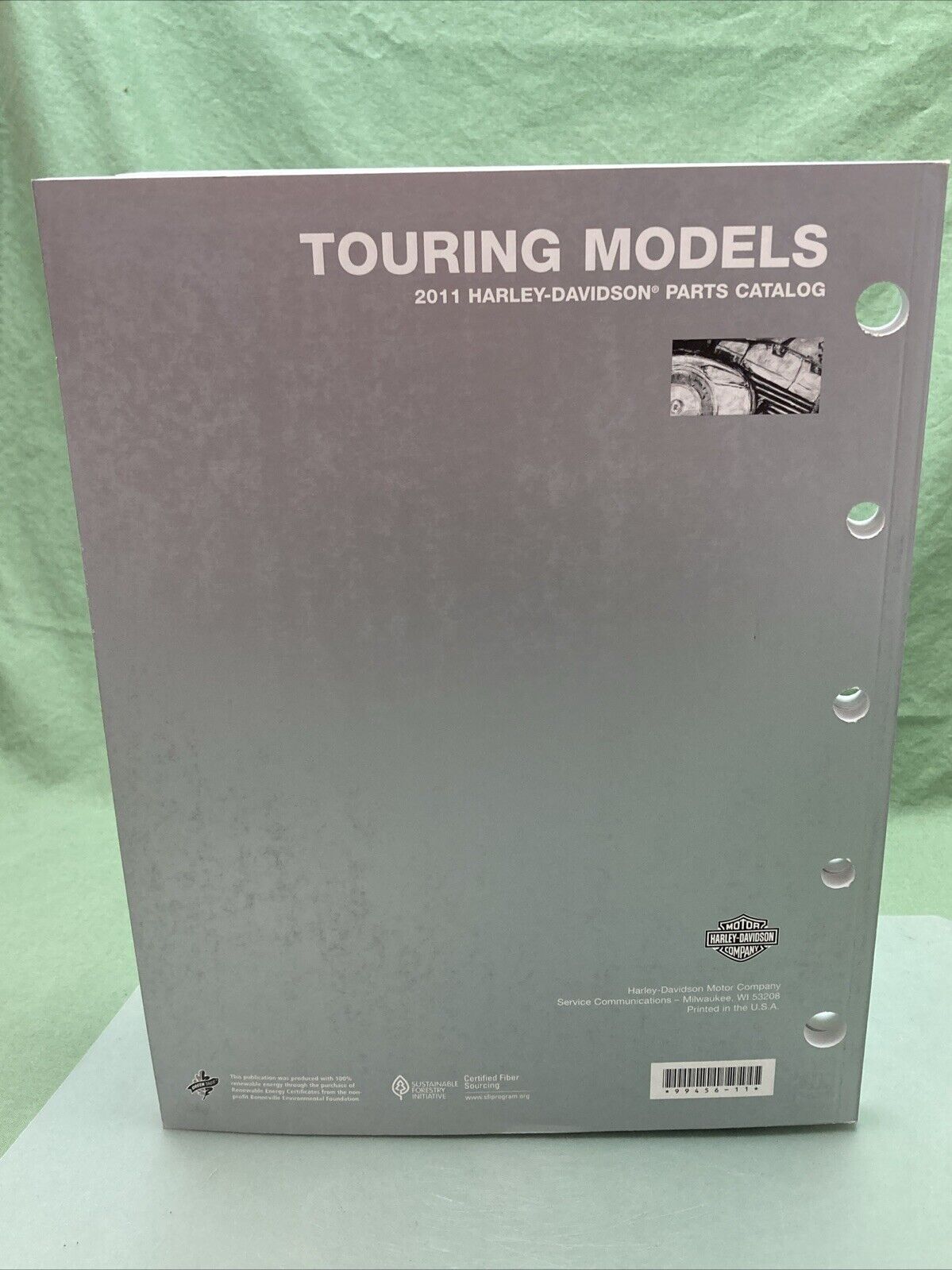 HARLEY DAVIDSON 99456-11 TOURING MODELS 2011 PARTS CATALOG