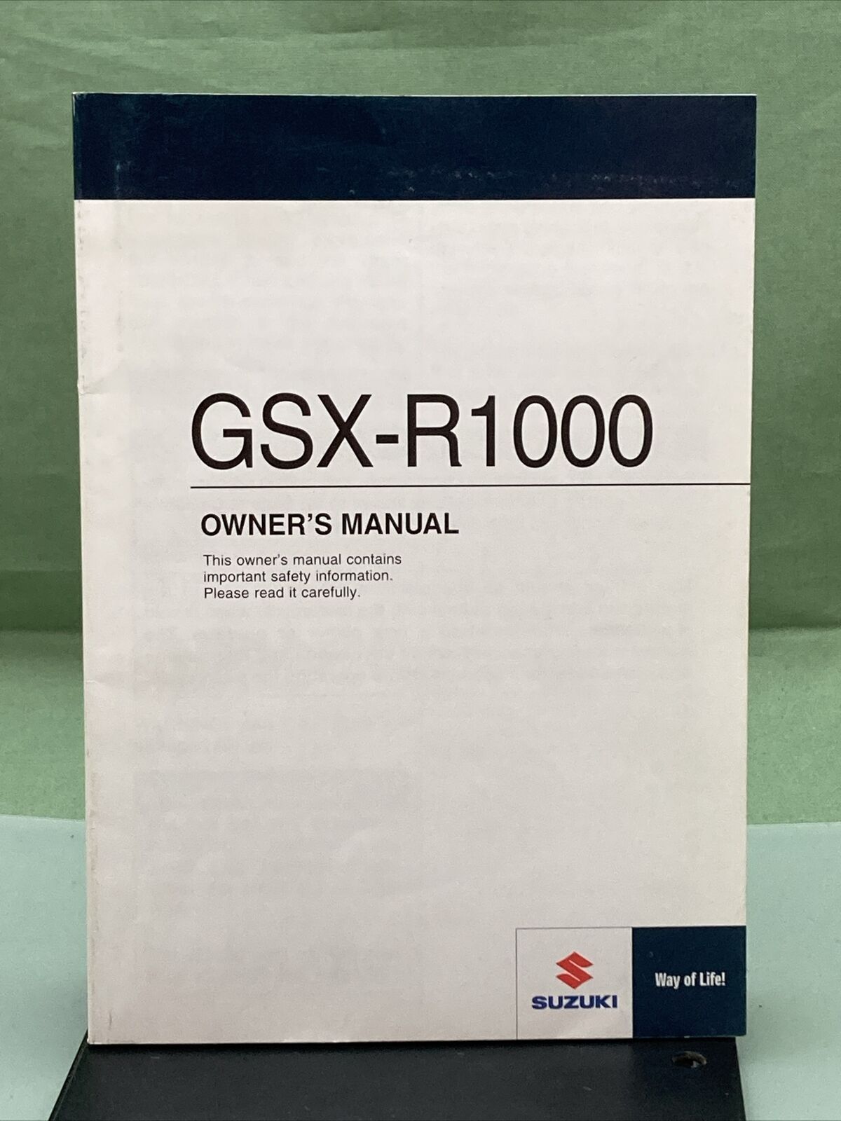 GENUINE SUZUKI 99011-47H50-03A GSX-R1000 OWNER'S MANUAL