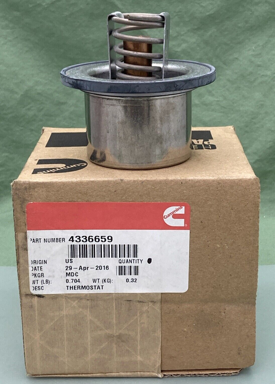 NEW GENUINE CUMMINS 4336659  Engine Coolant Thermostat