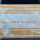 GENUINE HONDA 3135402 MODEL CB200T OWNER'S MANUAL '74