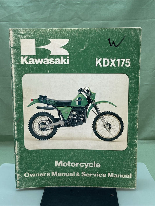 GENUINE KAWASAKI 99920-1122-01 OWNER'S AND SERVICE MANUAL KDX175