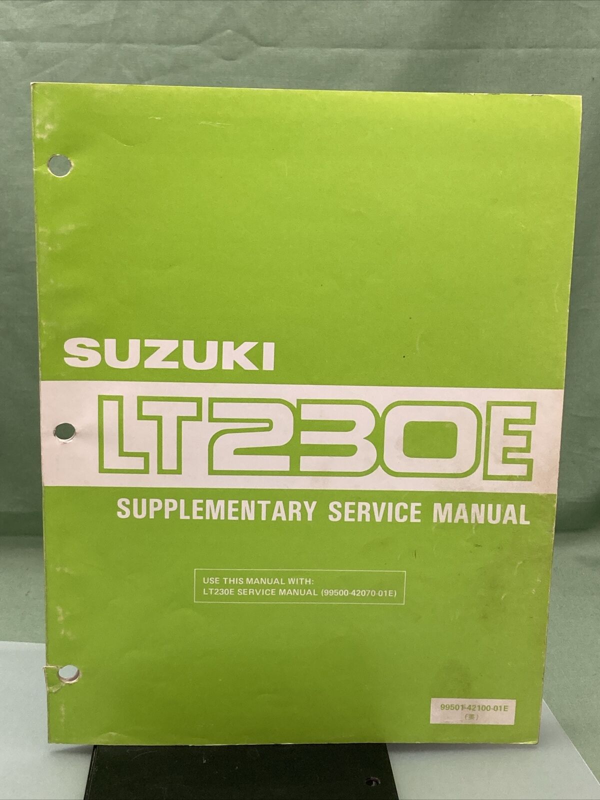 GENUINE SUZUKI 99501-42100-01E SUPPLEMENTARY SERVICE MANUAL LT230E