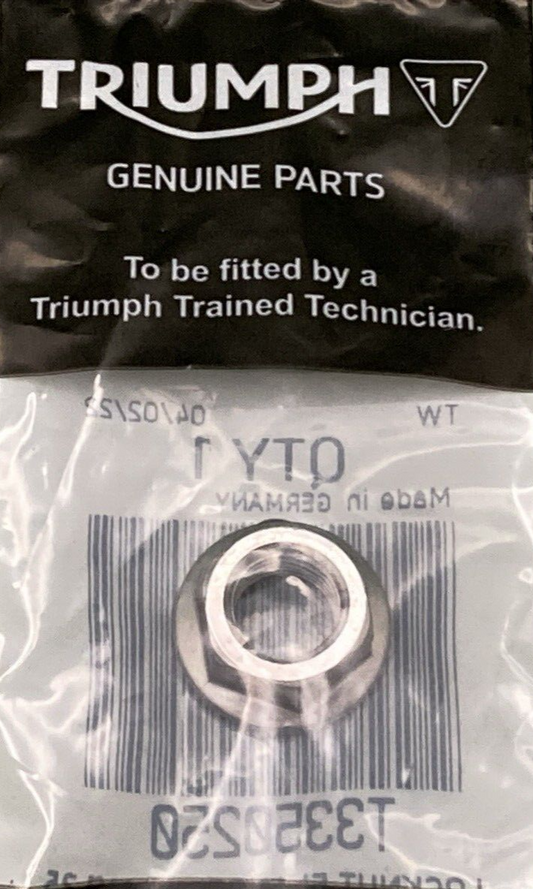 NEW GENUINE TRIUMPH T3350250 Locknut, Flanged, M10Z1.25