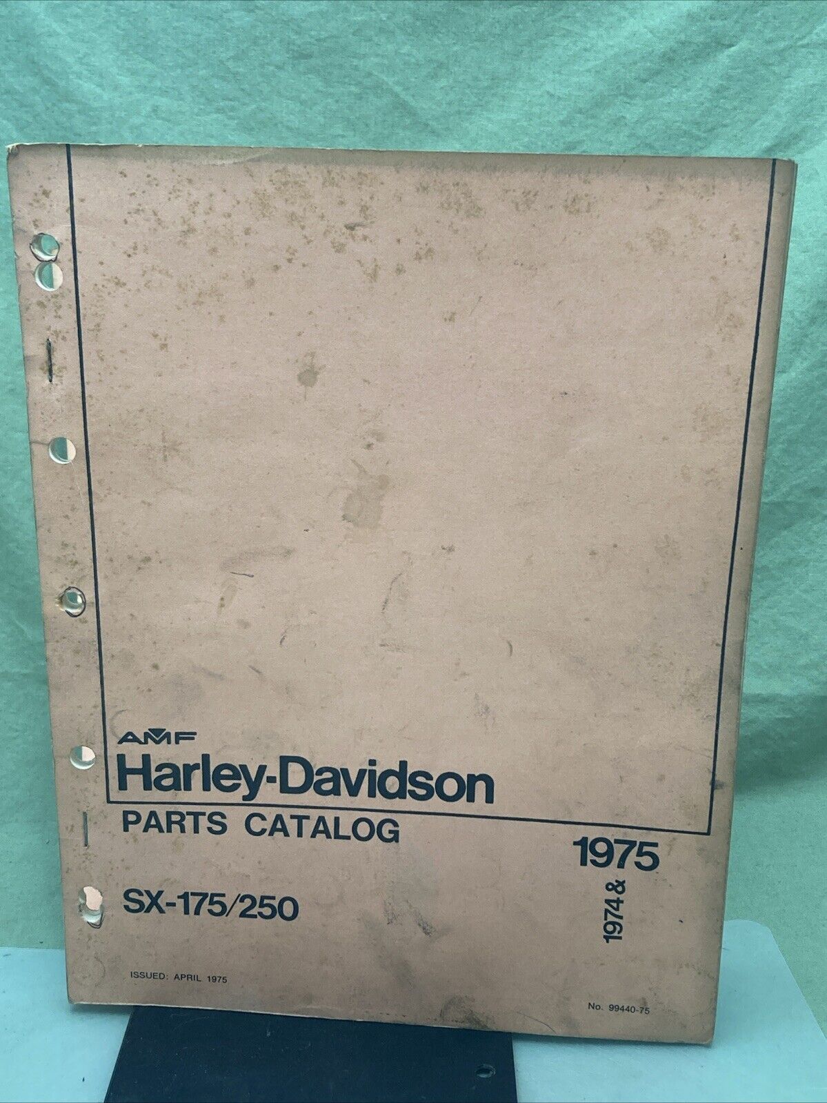 AMF HARLEY DAVIDSON 99440-75 SX-175/250 PARTS CATALOG 1974-1975