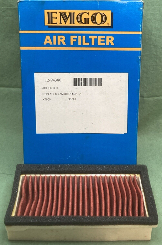 NEW EMGO 12-94380 AIR FILTER FOR YAMAHA MOTORCYCLES