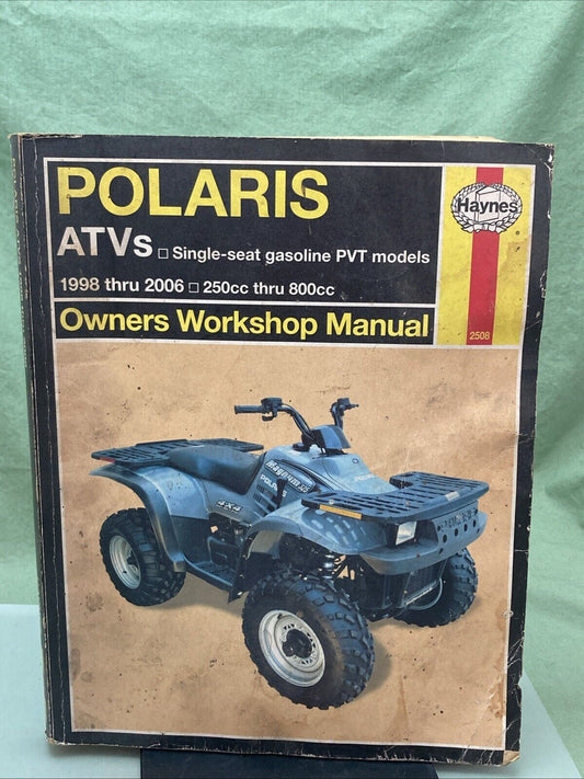 GENUINE HAYNES 2508 POLARIS ATVS SINGLE-SEAT GASOLINE PVT MODELS 98-06 250-800CC