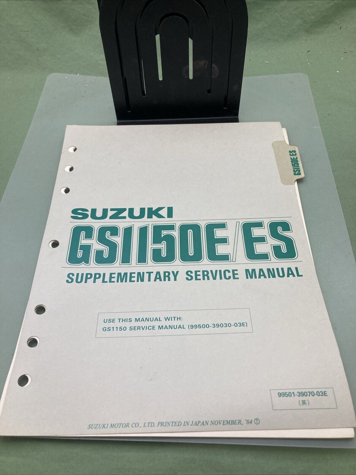 GENUINE SUZUKI 99501-39070-03E GS1150E/ES SUPPLEMENTARY SERVICE MANUAL 1984