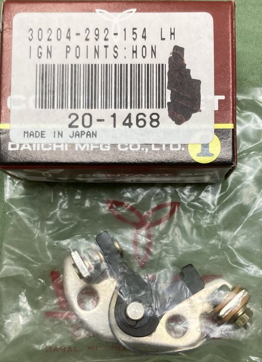 NEW GENUINE DAIICHI 20-1468 IGNITION CONTACT POINT ASSEMBLY LEFT FITS HONDA