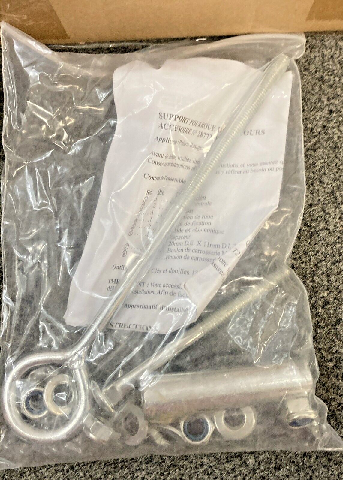 NEW GENUINE POLARIS 2875185  Hardware Kit, Rgr Spare Tire Hol