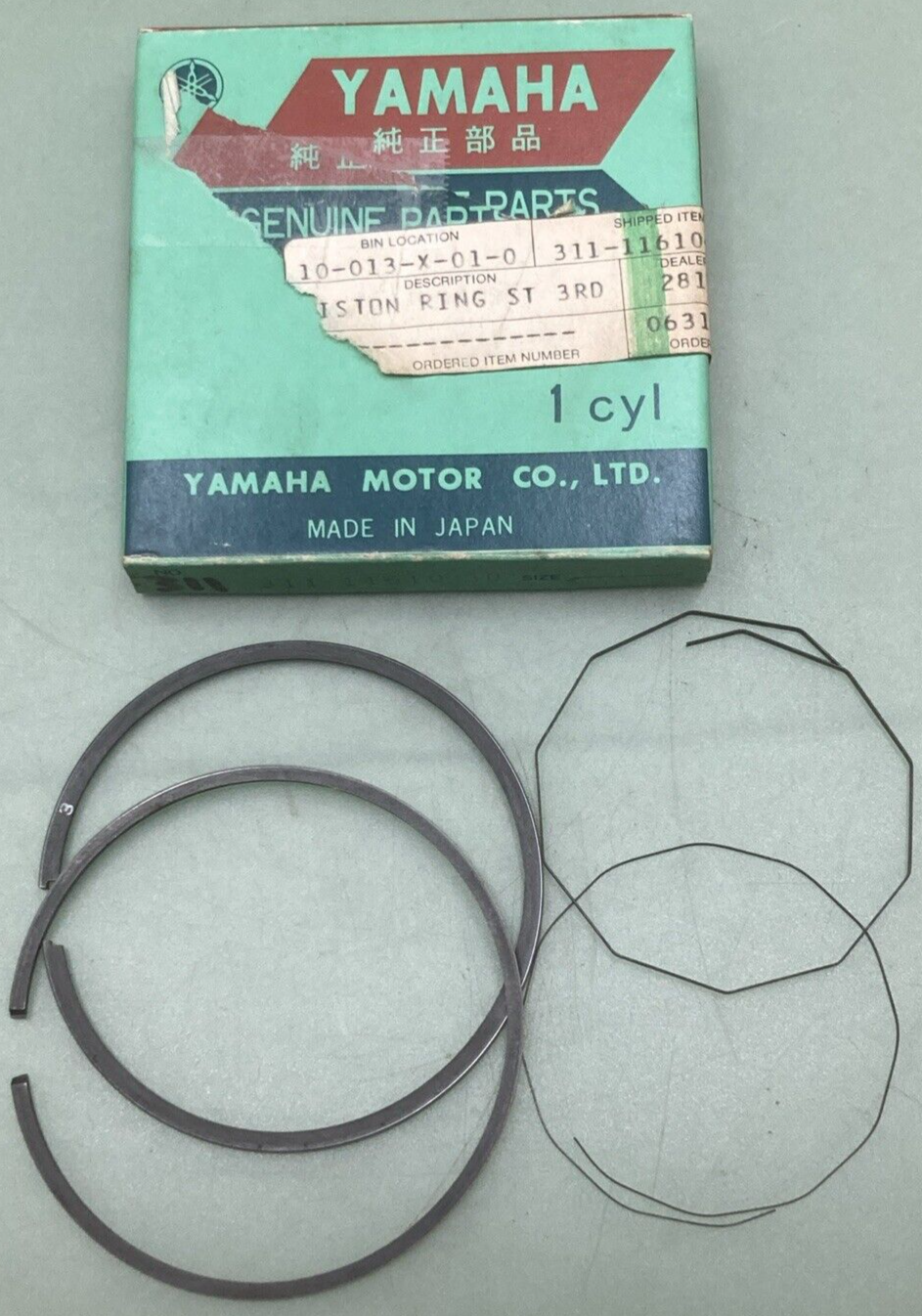 NEW GENUINE YAMAHA 311-11610-30 PISTON RING SET 3RD