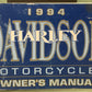 HARLEY DAVIDSON 99466-94 OWNER'S MANUAL TOURING MODELS 1994