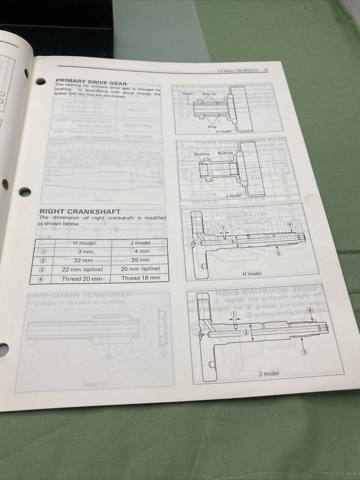 GENUINE SUZUKI 99501-42090-01E SUPPLEMENTARY SERVICE MANUAL LT-4WD