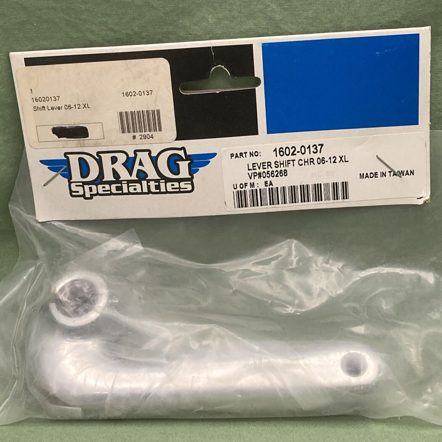 NEW GENUINE DRAG SPECIALTIES 1602-0137 LEVER SHIFT CHR 06-12 XL