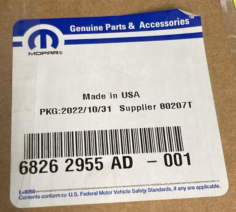 NEW GENUINE MOPAR 68262955AD Radiator Grille FITS DODGE CHALLENGER
