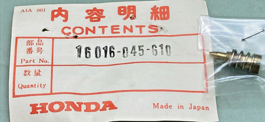 NEW GENUINE HONDA 16016-045-610 CARBURETOR SCREW SET A QA50 1973 K1