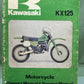 GENUINE KAWASAKI 99920-1045-01 KX125 OWNER'S/SERVICE MANUAL