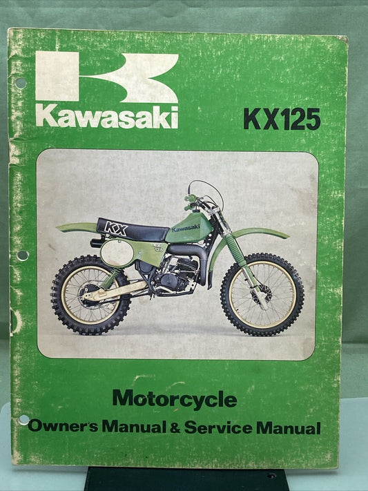 GENUINE KAWASAKI 99920-1045-01 KX125 OWNER'S/SERVICE MANUAL