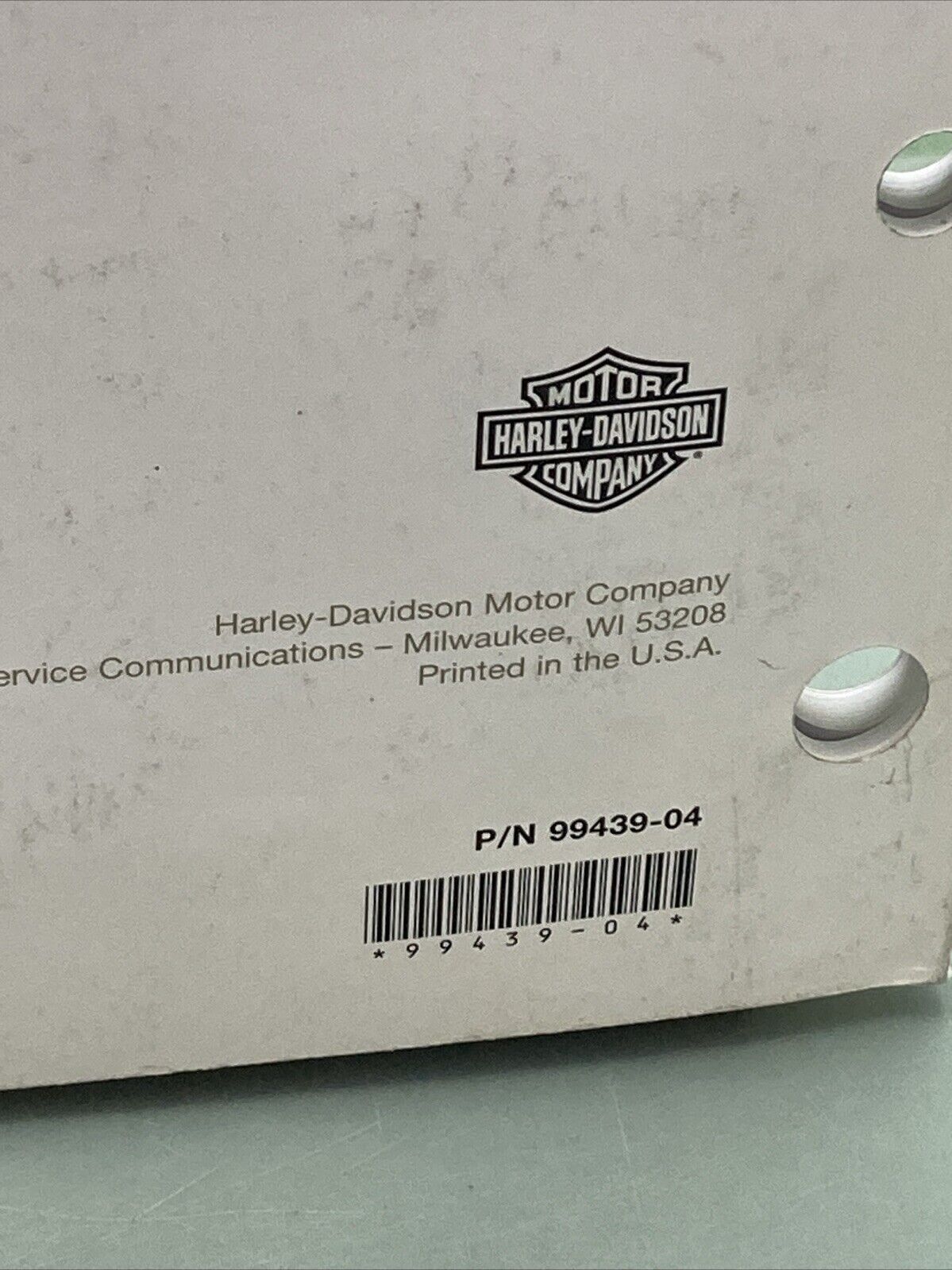 HARLEY DAVIDSON 99439-04 DYNA MODELS 2004 PARTS CATALOG