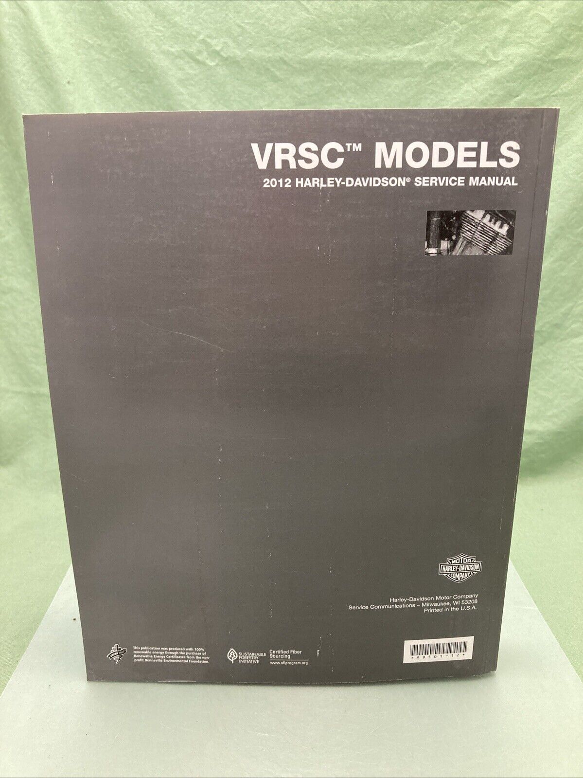 HARLEY DAVIDSON 99501-12 VRSC MODELS 2012 SERVICE MANUAL