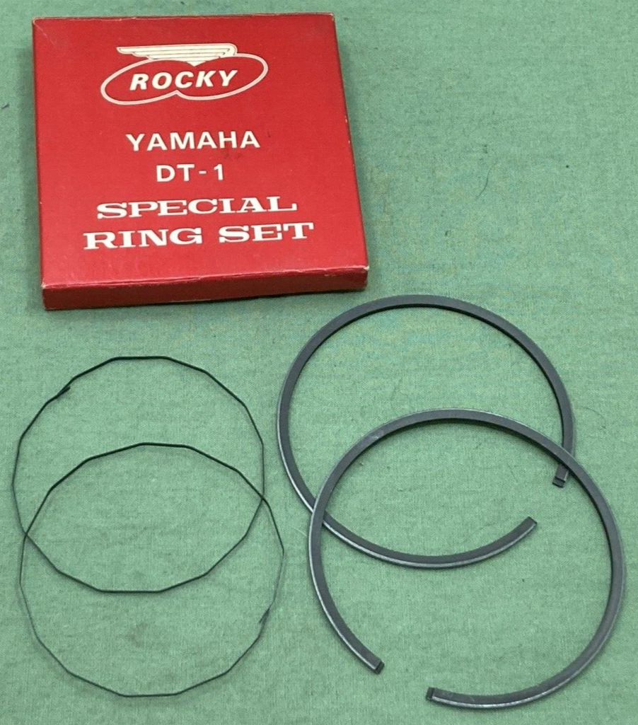 NEW GENUINE ROCKY YAMAHA 214-11601-23 PISTON RING SET DT-1 2ND 0.50 O/S